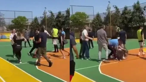 La trifulca entre los apoderados del colegio en La Cisterna.