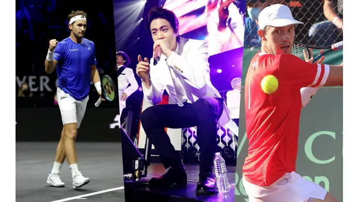 El cantante de BTS Kim Seok-jin presenció el duelo de Casper Ruud ante Nico Jarry en el ATP de Seúl.