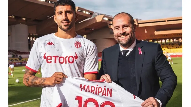 Guillermo Maripán sumó 100 partidos en el Mónaco