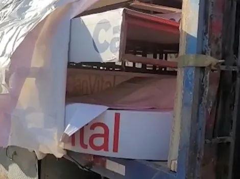 ¿Mufa? La tarima de campeón ya está en el Monumental