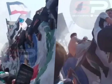 Impactante: el momento exacto en que colapsa techo del Monumental