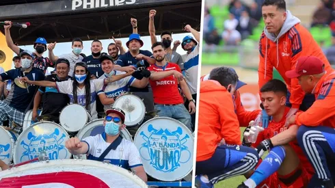 Los hinchas apuntan a la banda musical de la barra Los Cruzados.
