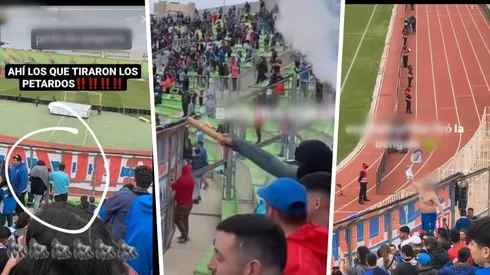 Varios son las imágenes donde hinchas de la UC apuntan a los responsables.