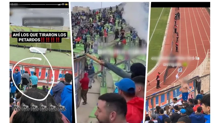 Varios son las imágenes donde hinchas de la UC apuntan a los responsables.