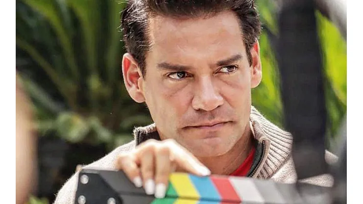 Cristián de la Fuente trabajando.