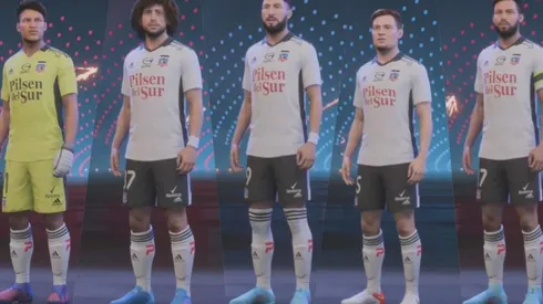 Así lucen Brayan Cortés, Maximiliano Falcón, Juan Martín Lucero, Leonardo Gil y Gabriel Suazo junto a Colo Colo en el FIFA 23.