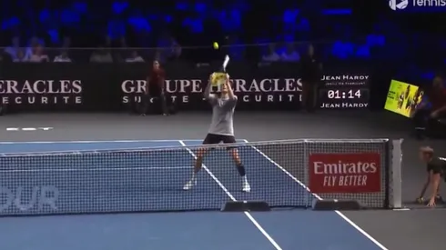 Aleksandr Búblik no se tomó muy en serio la final del Open de Moselle en Francia.