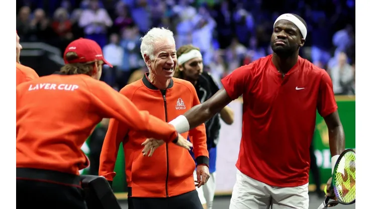 Tiafoe celebra junto al Resto del Mundo