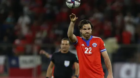 Ben Brereton tuvo la chance más clara de la Roja ante Marruecos, pero su remate dio en el poste.