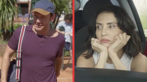 Benjamín Vicuña y Leonor Varela en escenas de Miénteme, de Prime Video.