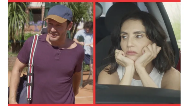 Benjamín Vicuña y Leonor Varela en escenas de Miénteme, de Prime Video.