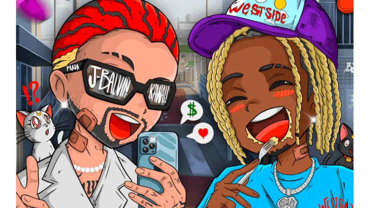 Las versiones Kawaii de J Balvin y Polimá Westcoast.