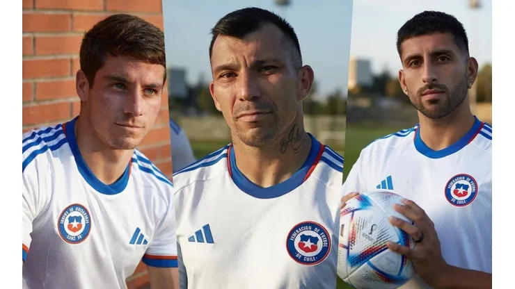 Montes, Medel, Maripán y varias otras figuras modelaron la nueva camiseta blanca de Chile.