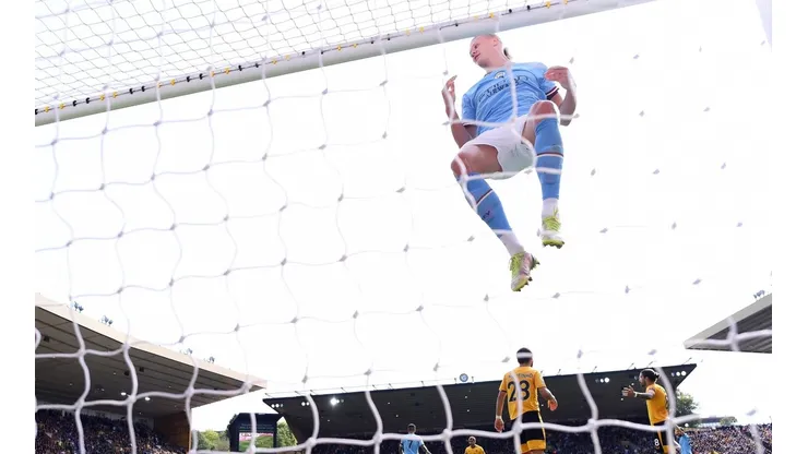 Erling Haaland convierte gol en séptimo partido consecutivo del Manchester City.