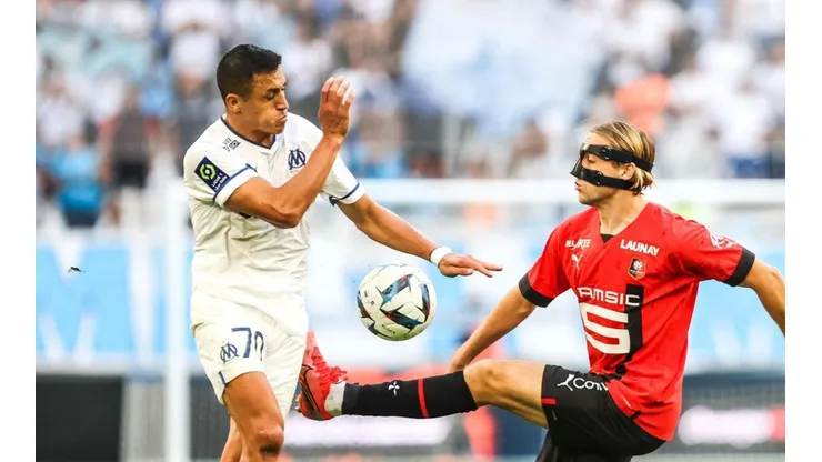 Alexis Sánchez fue titular en el empate del Marsella contra Rennes por la Ligue 1.