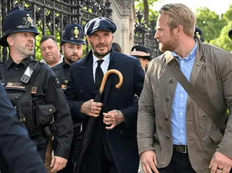 Beckham hace 13 horas de fila para ir al funeral de la Reina