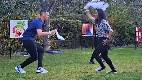 Cindy Nahuelcoy y los árbitros y árbitras mostraron su destreza en la cueca