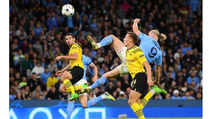 Erling Haaland marcó un golazo frente al Dortmund el miércoles