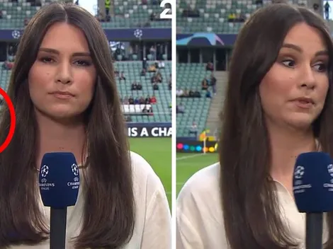 Tremendo pelotazo de Joe Hart a reportera en transmisión en vivo