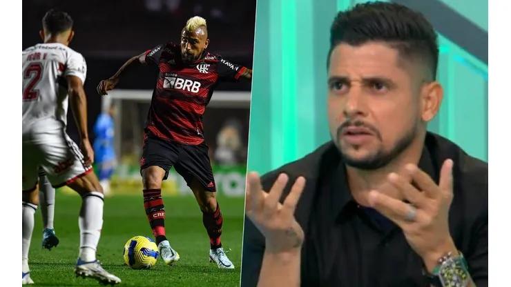 Cicinho nuevamente disparó contra el Flamengo