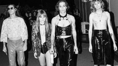 La formación de Måneskin en pleno.