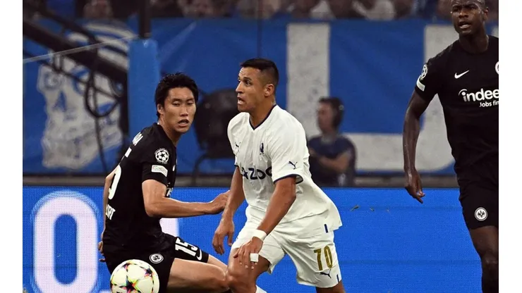 Alexis Sánchez no tuvo un buen partido ante el Eintracht Frankfurt