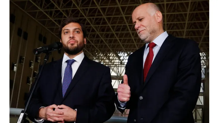 Raúl Soto (presidente de la Cámara) y Álvaro Elizalde (Presidente del Senado)