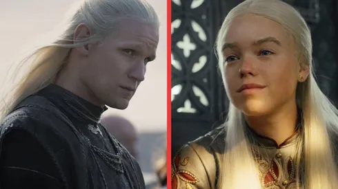 Matt Smith como Daemon Targaryen y Milly Alcock como Rhaenyra Targaryen, en House of the Dragon.