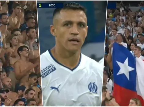 Alexis Sánchez es ovacionado por hinchas del Marsella