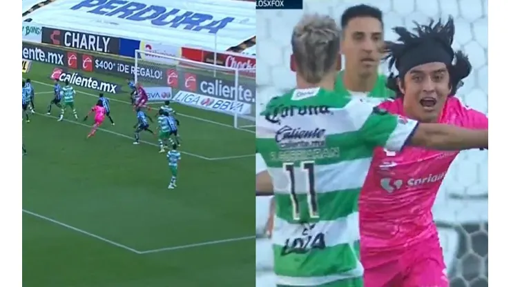 ¡Héroe! Arquero de Santos Laguna rescata empate con gol de cabeza al 99'