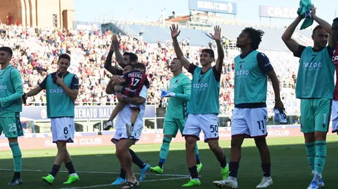 Así festejó el Bologna el primer triunfo en la actual Serie A: fue una remontada ante la Fiorentina.