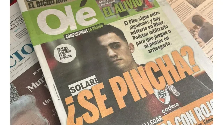 La presencia del Pibe Solari en el Superclásico argentino se roba la atención al otro lado de la cordillera.