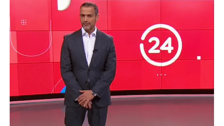 Iván Núñez en el noticiero de TVN.