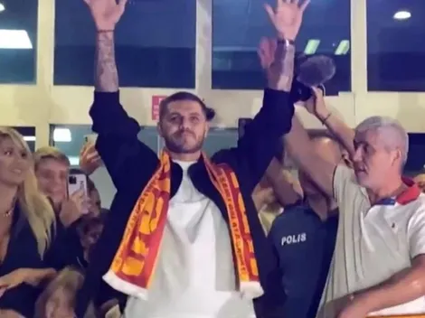 El increíble recibimiento a Mauro Icardi y Wanda Nara en Galatasaray