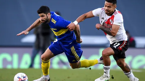 Paulo Díaz fue titular en el último cruce en marzo, que ganó Boca por la cuenta mínima