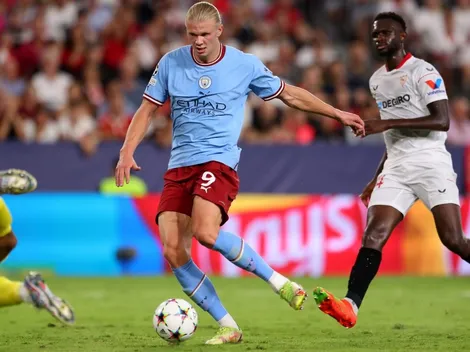 Haaland se acuerda del Betis al celebrar su doblete a Sevilla