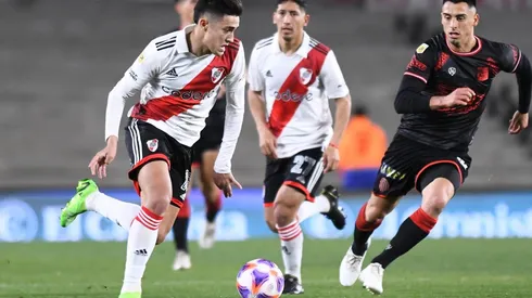 Pablo Solari es duda de cara al Clásico ante Boca Juniors.