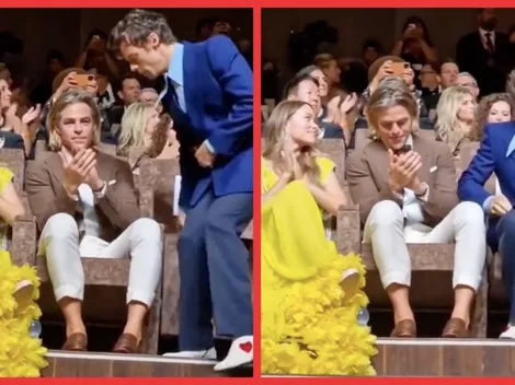 Explican supuesto escupo de Harry Styles a Chris Pine