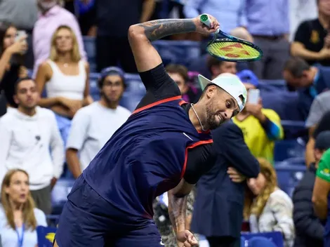 Ataque de ira de Kyrgios eliminado: rompe dos raquetas en 7 segundos