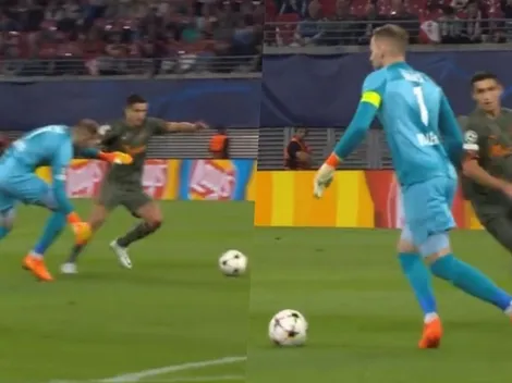 Arquero cancherea y comete feroz error que termina en goleada