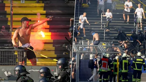 Los incidentes tuvieron que ser detenidos por los cuerpos policiales.