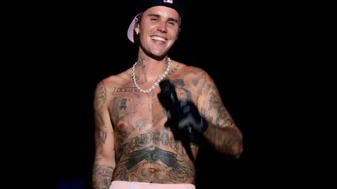 Justin Bieber en el escenario.
