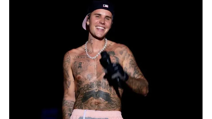 Justin Bieber en el escenario.