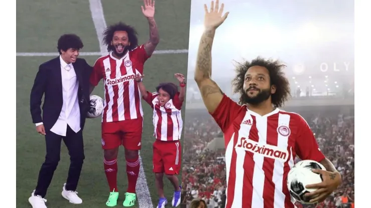 Marcelo tuvo una presentación digna de un jugador de su talla en el Olympiacos de Grecia.