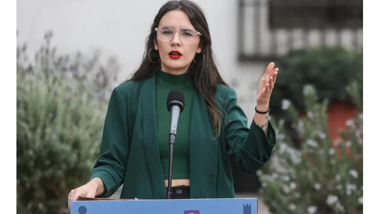 La vocera de gobierno Camila Vallejo habló en La Moneda.