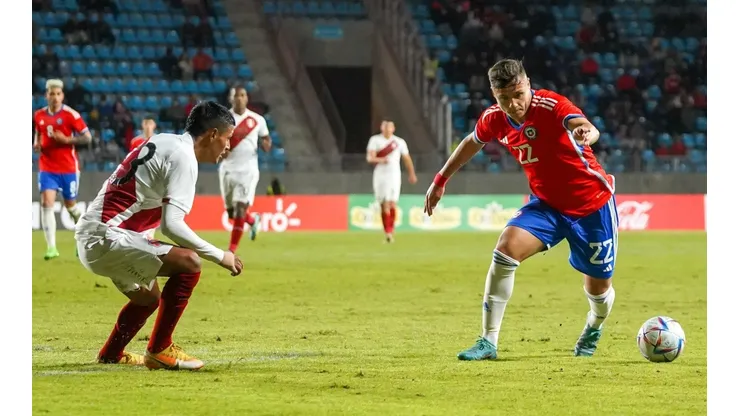 El jugador de Unión Española jugó en el segundo tiempo por la Roja Sub 23.