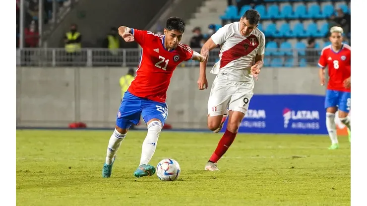 Darío Osorio en la Roja sub 23 contra Perú: Berizzo feliz con el triunfo ante Perú.