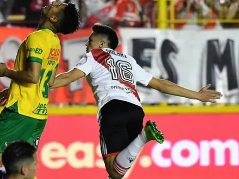 ¡Doblete! El segundo golazo de Solari para River contra Defensa