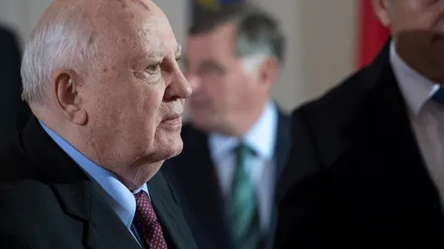 Mijail Gorbachov durante una visita a Berlín.