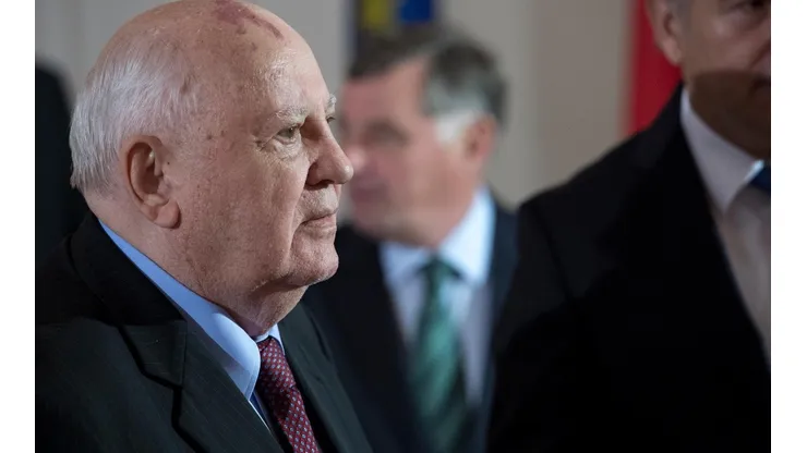 Mijail Gorbachov durante una visita a Berlín.